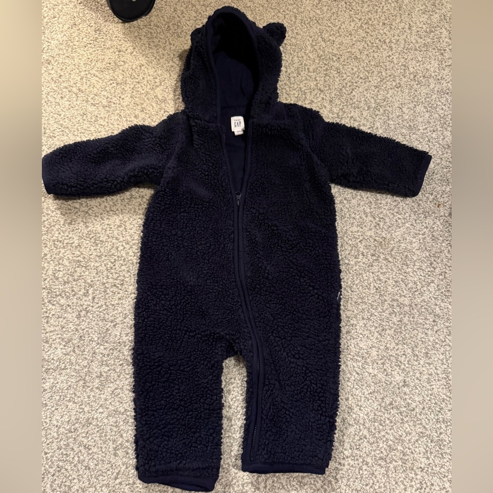 GAP Blue Fleece with Bear Ears